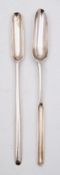 A George III silver marrow scoop, maker Thomas Wynne, London, 1769: of traditional design, 21.5cm.