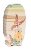 A Clarice Cliff Bizarre sugar sifter in the Hydrangea pattern: of Bonjour shape, Bizarre backstamp,
