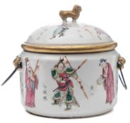 A Chinese famille rose warming dish,