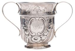 A George III silver twin-handled cup, maker William & James Priest, London, 1764,