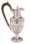 A Victorian silver wine ewer, maker Elkington & Co Ltd, Birmingham,