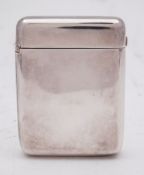 A Victorian silver cigarette case, maker John Millward Banks, London,