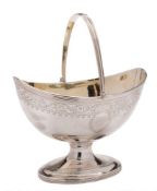 A George III silver swing-handled basket, maker Robert Hennell I & David Hennell, London,