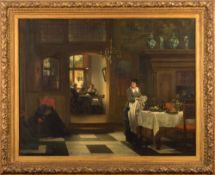 Johannes Anthonie Balthazar Stroebel [1821-1905]- An Overheard Conversation;