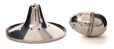 A George III silver nipple shield, maker Thomas Phipps & Edward Robinson, London,
