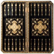 A late 19th century Cantonese carved ivory Mandarin pattern chess set: stained red and left natural,
