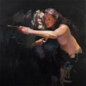 * Robert O Lenkiewicz [1941-2002]- The Painter with Model,