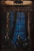 James Pryde [1866-1941] - Stage design,:- watercolour heightened with gum Arabic 12 x 7.