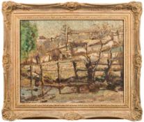 Attributed to Ethelbert White [1891-1972]- Winter landscape,:- oil on canvas 39 x 49cm.