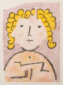 After Paul Klee [1879-1940]- Tete d'Enfant: lithograph printed by Mourlot, Paris 34 x 25cm.