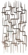 * Guiseppe Lund [Contemporary]- Openwork bronze gate:- 193 x 92cm overall.
