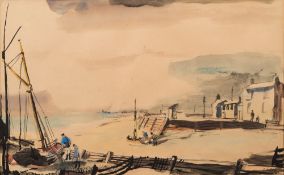 * Rowland Suddaby [1912-1972]- Low Tide, Orwell Estuary,