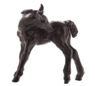 After Just Anderson [20th Century]- A bronzed metal Study of a Foal: the hoof stamped Just,