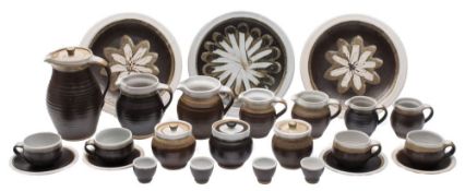 * Marrianne de Trey (1913-2016) a group of stoneware domestic items: comprising seven jugs,