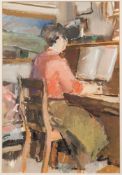 * Dick Lee [1923-2001]- Gillie Practicing;