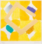 * Sandra Blow [1925-2006]- Allegro:- screenprint and collage signed and numbered 10/125 21 x 21cm.