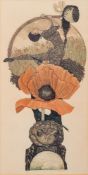 Barbara Robertson [20/21st Century]- A Spell of Poppies:- signed,