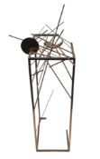 * Michael Neville Seward Snow [1930-2012]- Breakthrough: brass openwork sculpture on Perspex