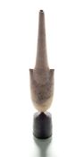 * Hans Coper (1920-1981), a stoneware cycladic vase: of arrow head form,