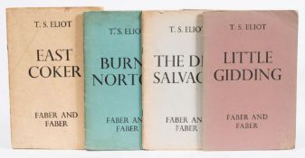 ELIOT, T. S - Little Gidding : org. wrappers, 8vo, Faber & Faber, first UK ed, 1942.