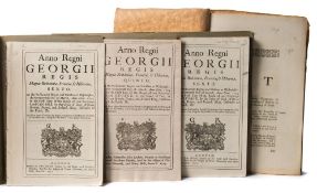 ACTS OF PARLIAMENT : five eighteenth century acts, inc.