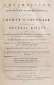 BORLASE, William - Antiquities, Historical and Monumental,