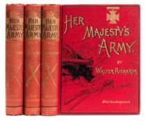 RICHARDS, Walter - Her Majesty's Army,: 3 vols, chromo-lithogragh plates, org. cloth, 4to. n.d.