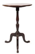 An early 19th Century mahogany circular occasional table:,