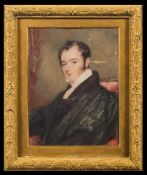Alfred Edward Chalon [1780-1860]- A miniature portrait of a scholar,
