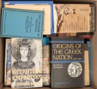 BYZANTIUM WORLD - a box of books.