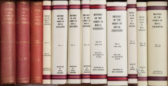 PORTER, Whitworth - History of the Corps of Royal Engineers,: 12 vols, org.