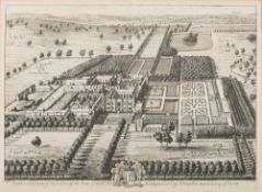 KIP, Johannes - Roycott in the County of Oxford : copper engraved print, 460 x 315 mm,