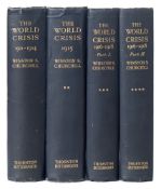 CHURCHILL, Sir Winston Leonard Spencer : The World Crisis, 4 vols, maps, plans, org.