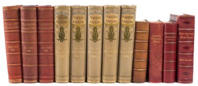 PEARSON'S MAGAZINE : 3 vols, half red morocco, 4to, 1898-99.