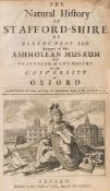 PLOT, Robert - The Natural History of Stafford-Shire : (map), title-page, 26 double plates,