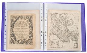 JANSSON, Jan : a collection of 13 loose maps, Asia (6), Africa (5), Europe (2), size 175 x 135 mm,
