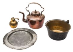 Sarah Fricker's preserving pan and kettle:,
