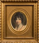 Benjamin Richard Green [1807-1876]- Portrait of Frances Anne Kemble, head and shoulders,