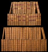 PARSONS'S : Select British Classics : 36 vols, cont. calf rubbed lacking some labels, 12mo, c1793.