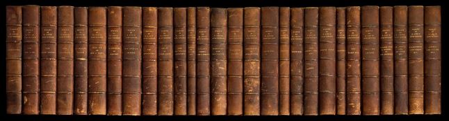 BINDINGS : Stevenson, Robert Louis, (The Works), 28 vols, half morocco, 8vo, Cassell & Co, 1894-99.