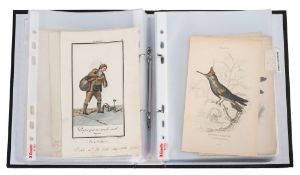SPANISH : Costume prints, 34 hand coloured engravings.