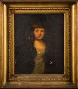 Follower of Thomas Gainsborough- A portrait of Lady Mary Cavendish as a young woman,