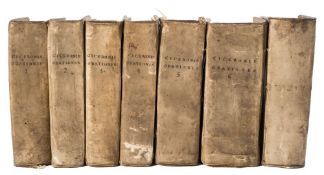CICERO, Marcus Tullius - Orationes Ex recensione Joannis Georgii Graevii : 6 vols, vellum, 8vo,