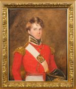 Circle of Octavious Oakley [1800-1867]- Portrait of Lt Col William Henry Preedy, East India Co.
