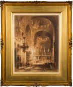 WITHDRAWN BREWER, J Alphege & Henry C - St Marks Venice : signed in pencil, sepia etching.