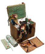 A collection of various embroidery silks and cottons:, in rolls and loose,