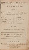 BEAUFORT, James - Hoyle's Games Improved : cont. sheep worn, small 8vo, 1788.