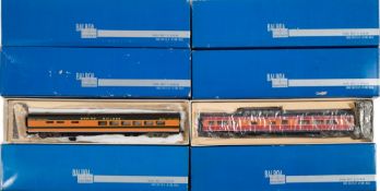 Balboa Scale Model (Katsumi-Japan) a group of five Great Northern Daylight Coaches:,