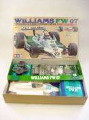 A Tamiya 1/10th scale Williams FW-07 (Competition Special) kit :, No RA1019, white body,