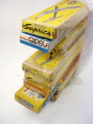 Keil Kraft, Mercury and others a group of balsa wood glider and aircraft flying scale model kits:,